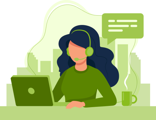 An image of a woman on a laptop